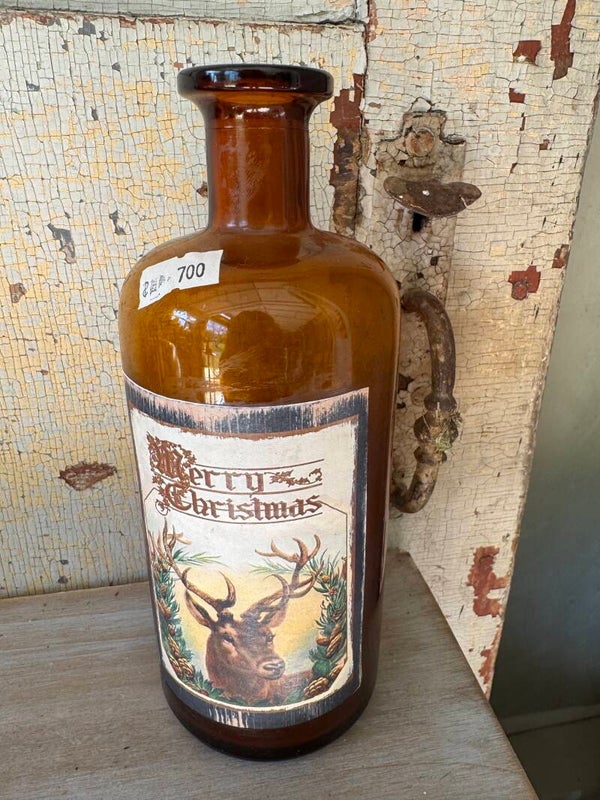 Amber glass bottles