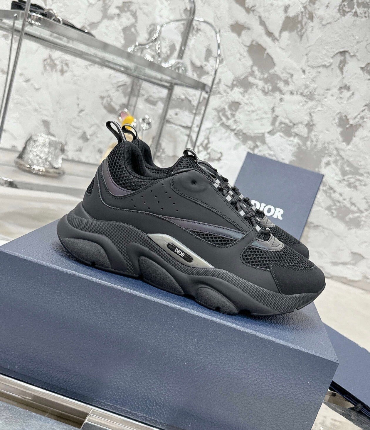 Dior B22 Schwarz&rainbow