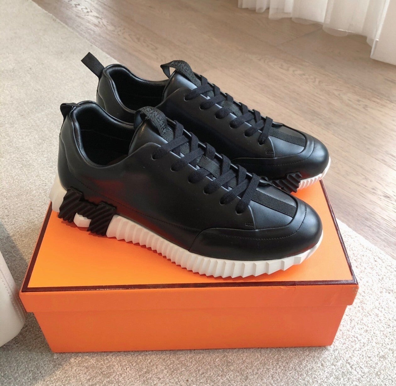 Hermes Bouncing Leder Black&White