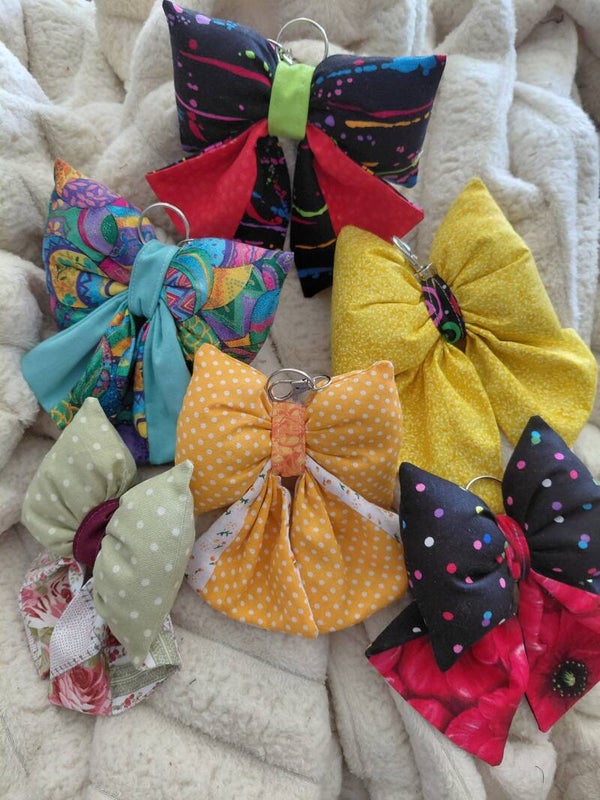Puffy Bow Key Fob