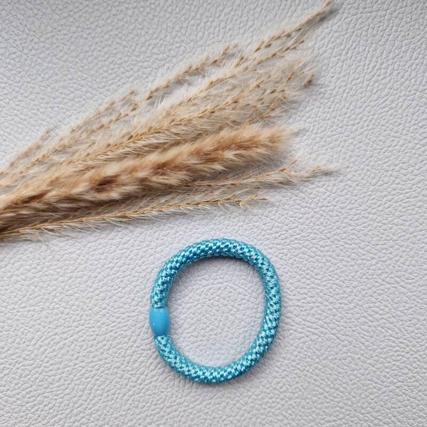 Elastiek met glans turquoise (kleur 34)