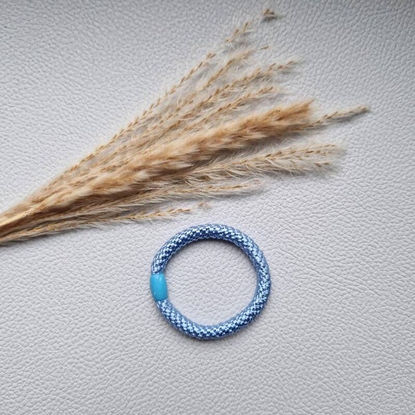 Elastiek met glans blauw (kleur 31)