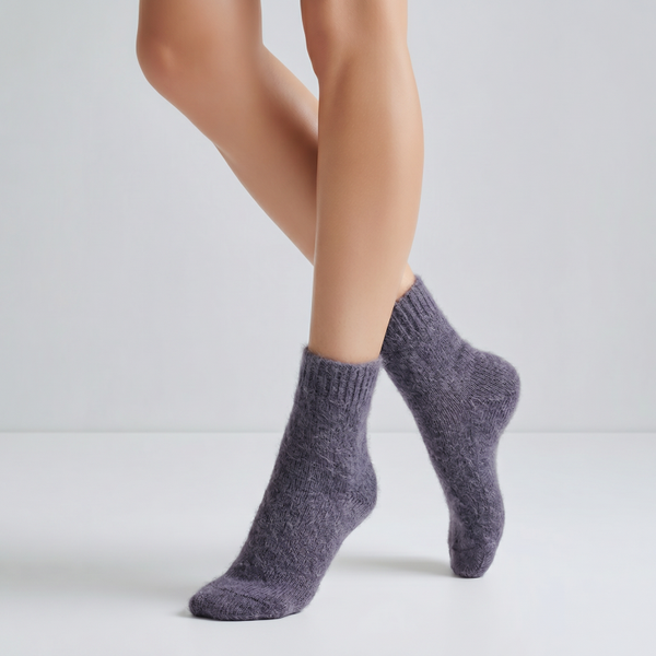 Chaussette mohair lavande