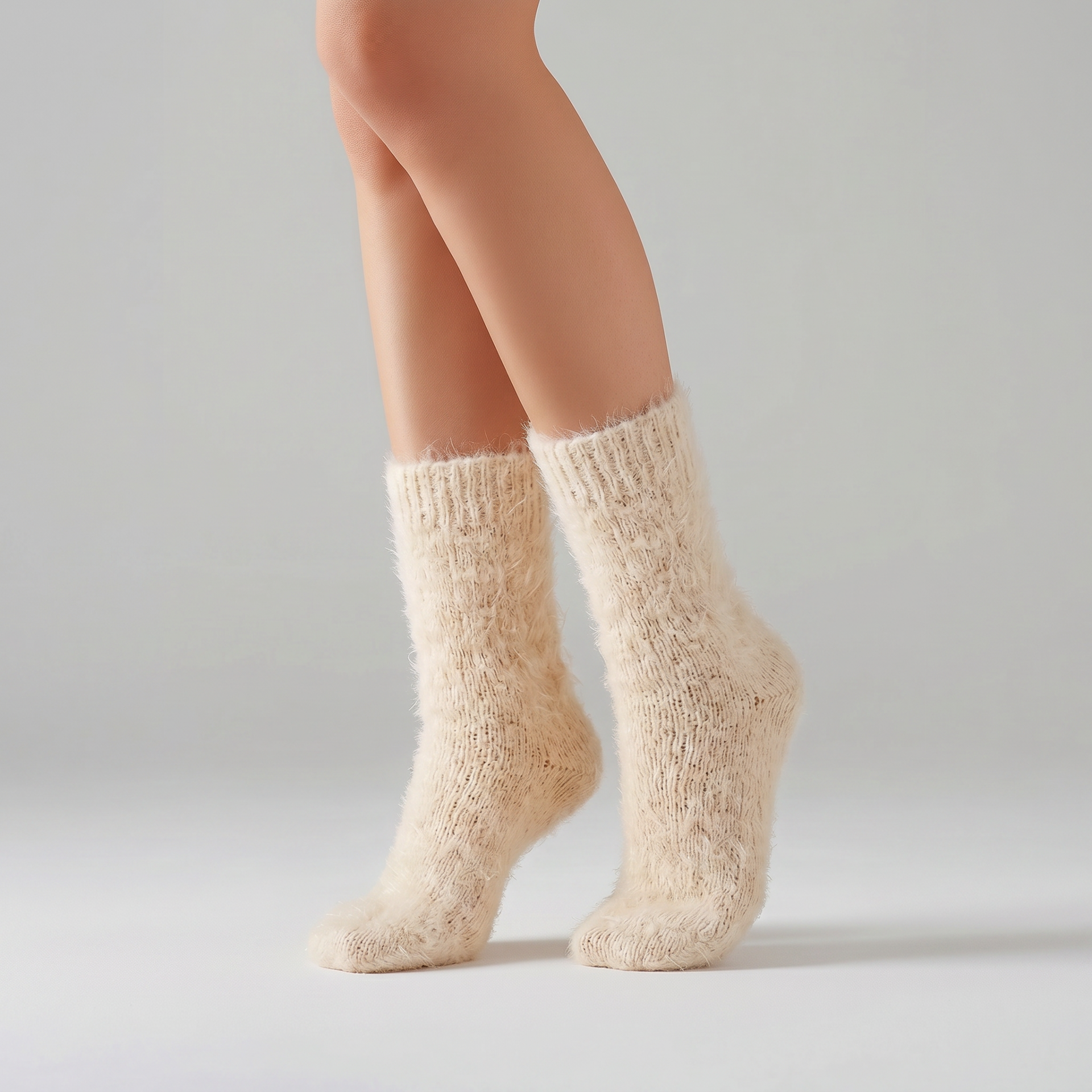 Chaussette mohair naturelle