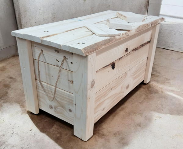 The Stealth Guardian: Live-Edge Pine Security Chest