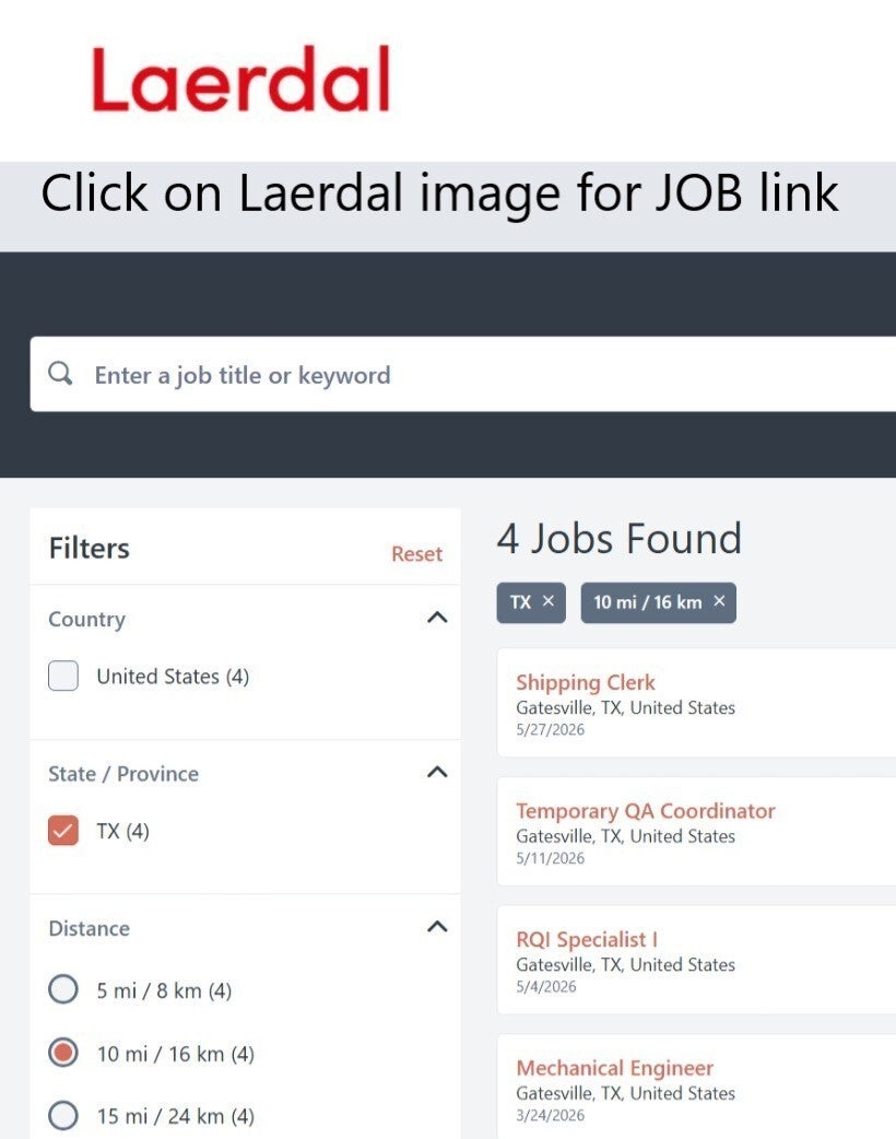 Laerdsl Jobs in Gatesville