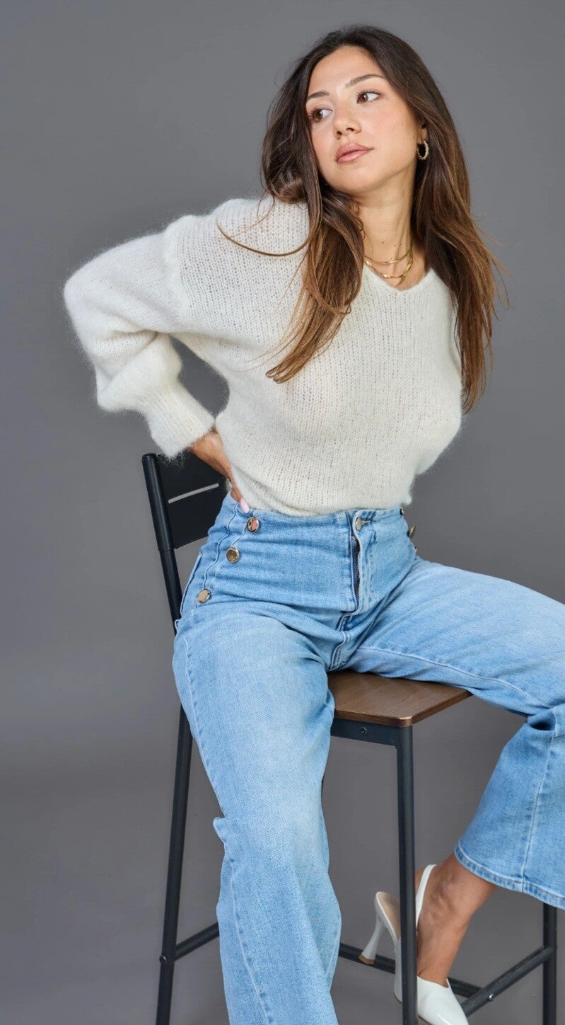 Jeans boutons Nola