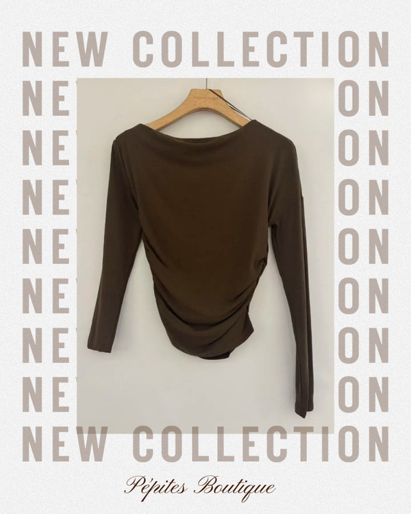 Blouse brune Ora