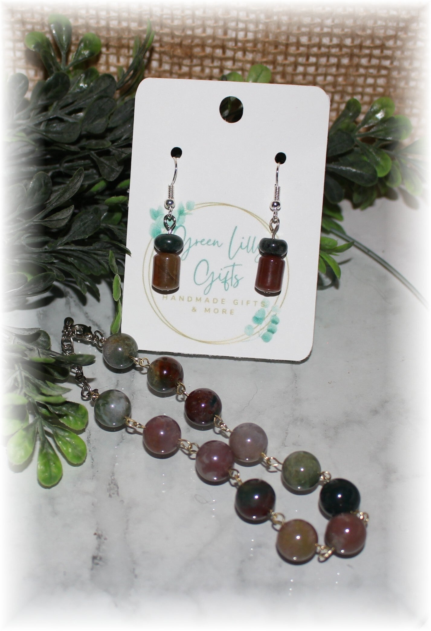 BE42 Bracelet and Earrings Set