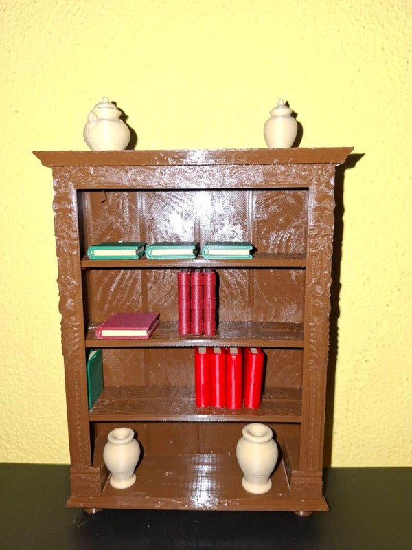 Ouderwetse boekenkast 1:12