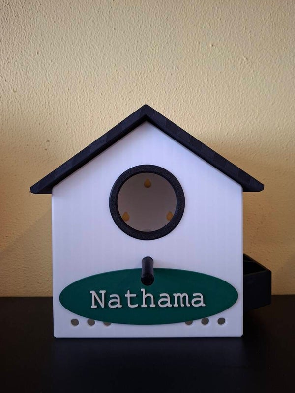 Vogelhuisje met naam naar keuze