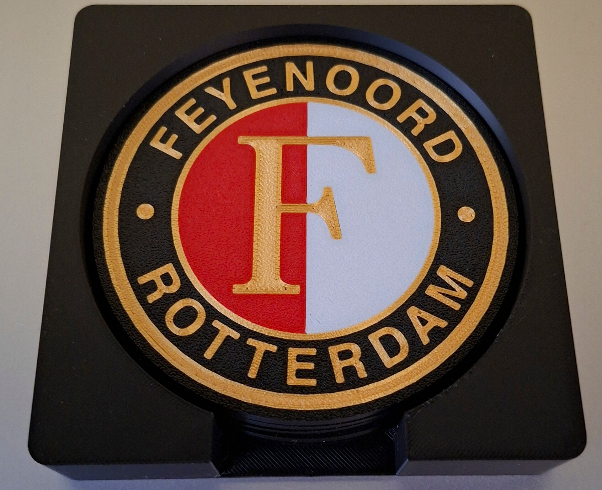 Feyenoord onderzetters met houder