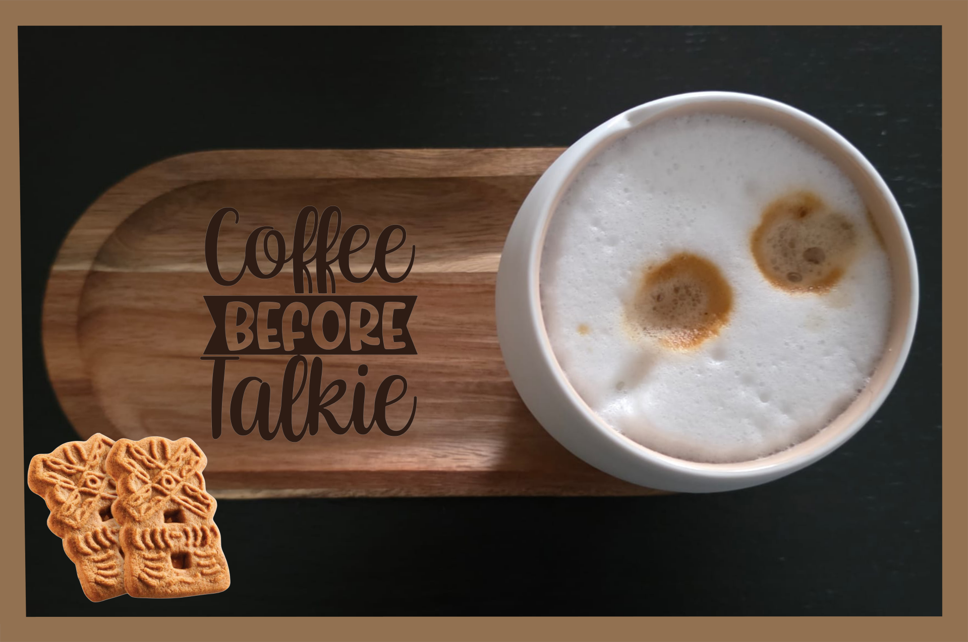 ☕✨ Koffietray "Coffee before talkie "✨☕