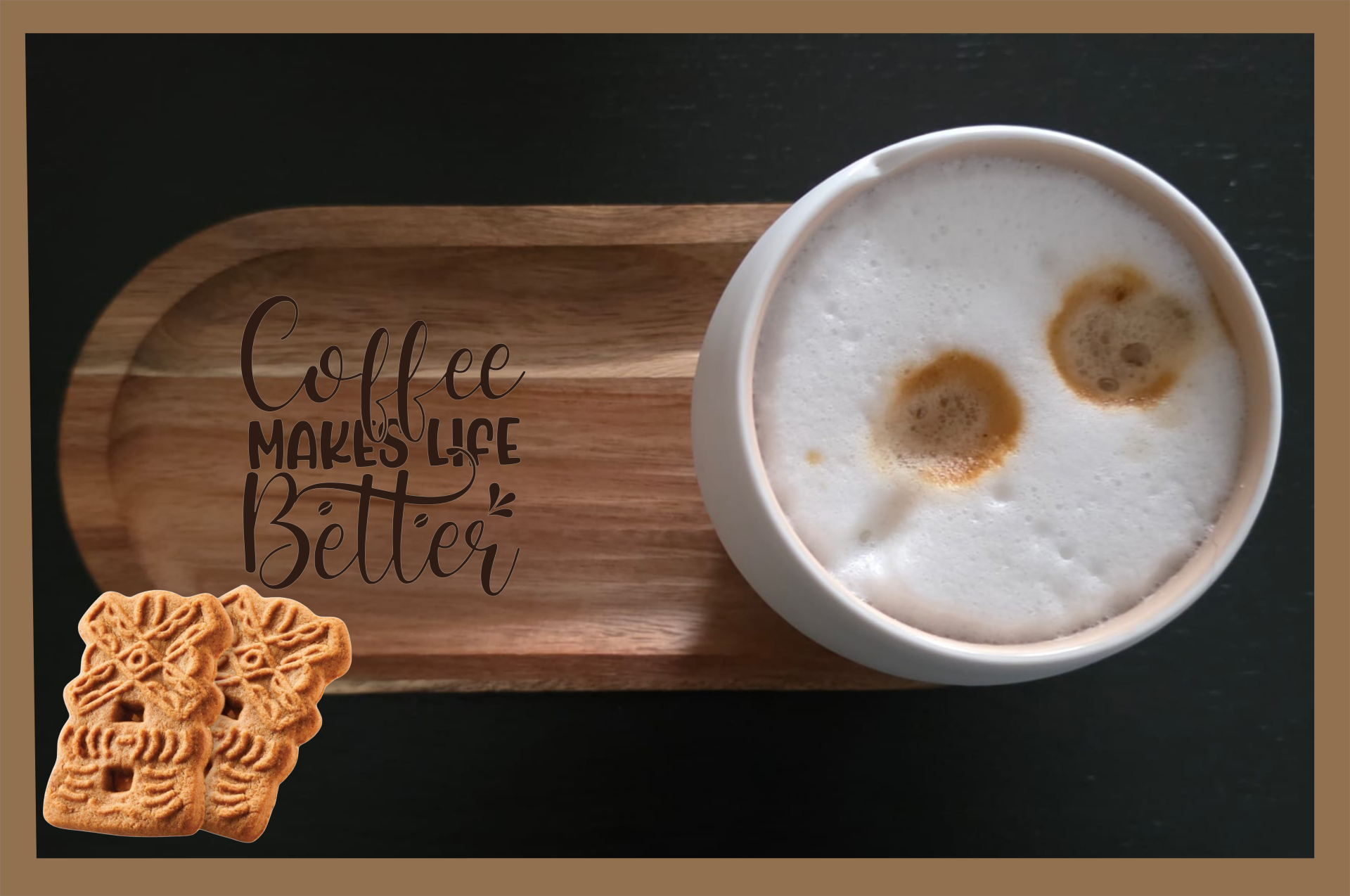 ☕✨ Koffietray "Coffee makes life better "✨☕