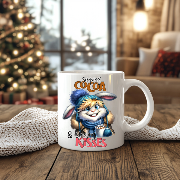 ❄️Cute Bunny with hot Cocoa ❄️