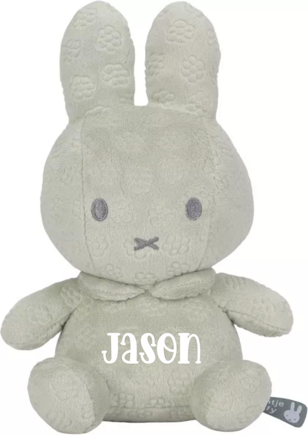 🌸 Nijntje Green Flower – 20 cm 🌸 gratis gepersonaliseerd