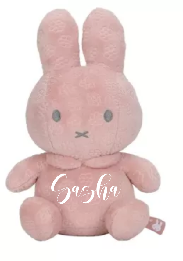 🌸 Nijntje Pink Flower – 20 cm 🌸 gratis gepersonaliseerd