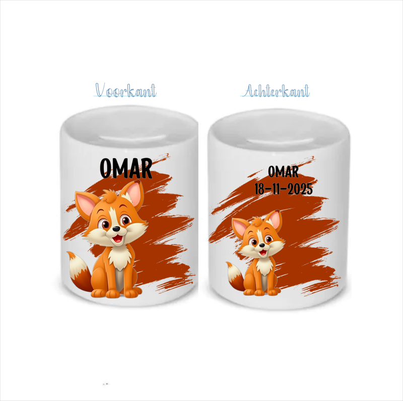 Keramieke Spaarpot fox