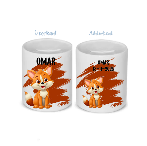 Keramieke Spaarpot fox