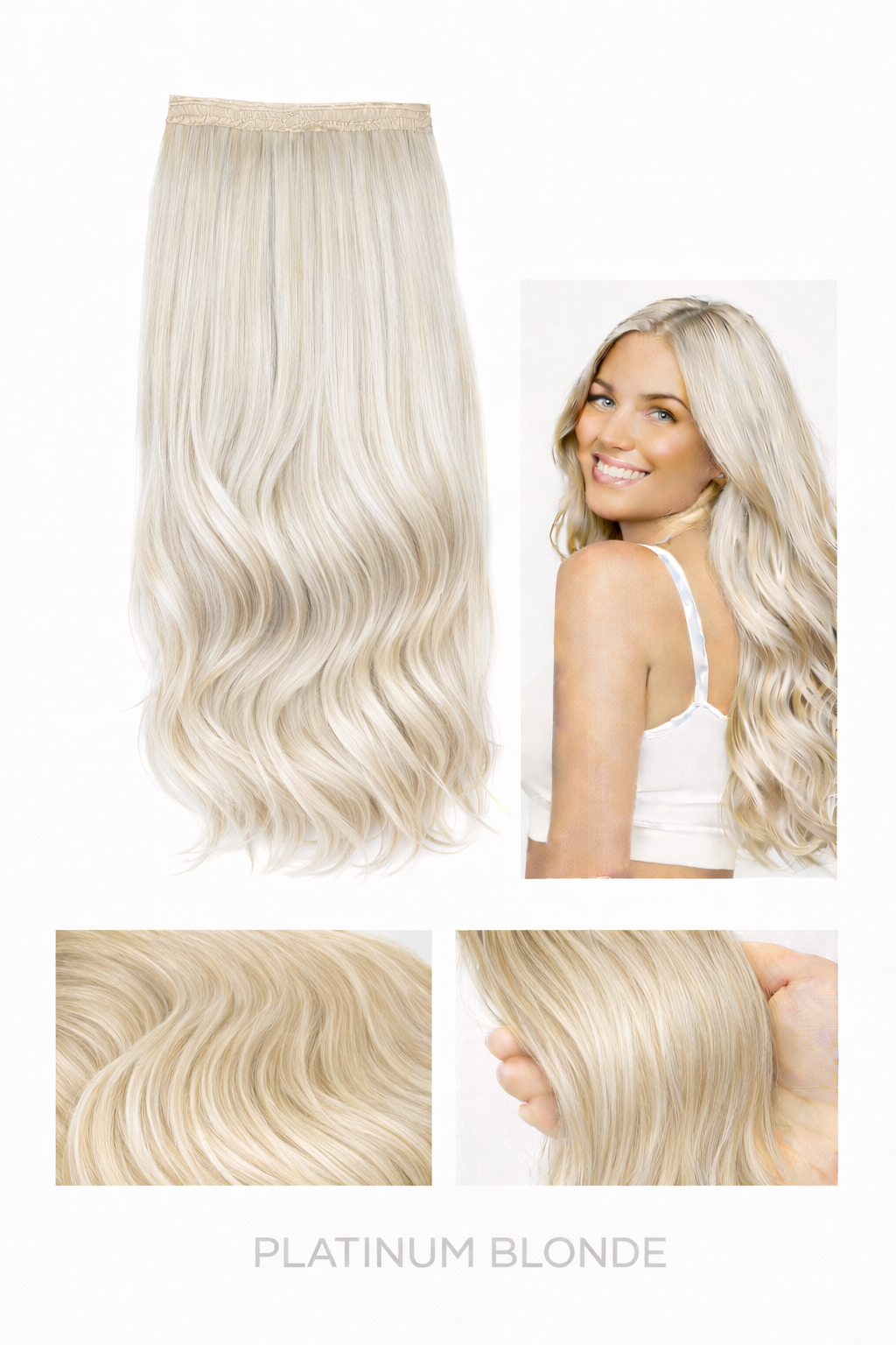 VON MORGEN Inviseble Extensions Platinum Blonde