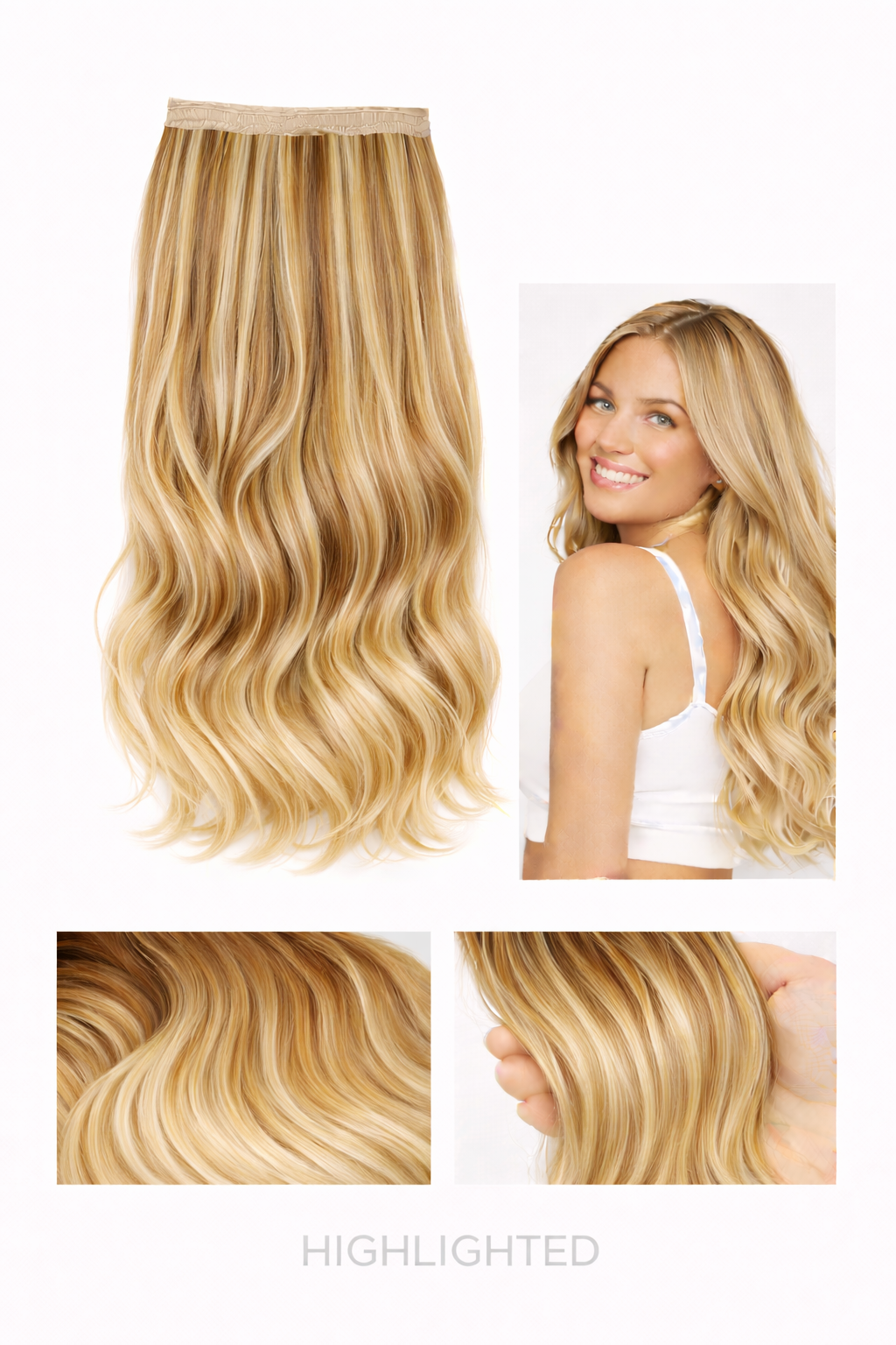 VON MORGEN Inviseble Extensions Highlighted Blonde