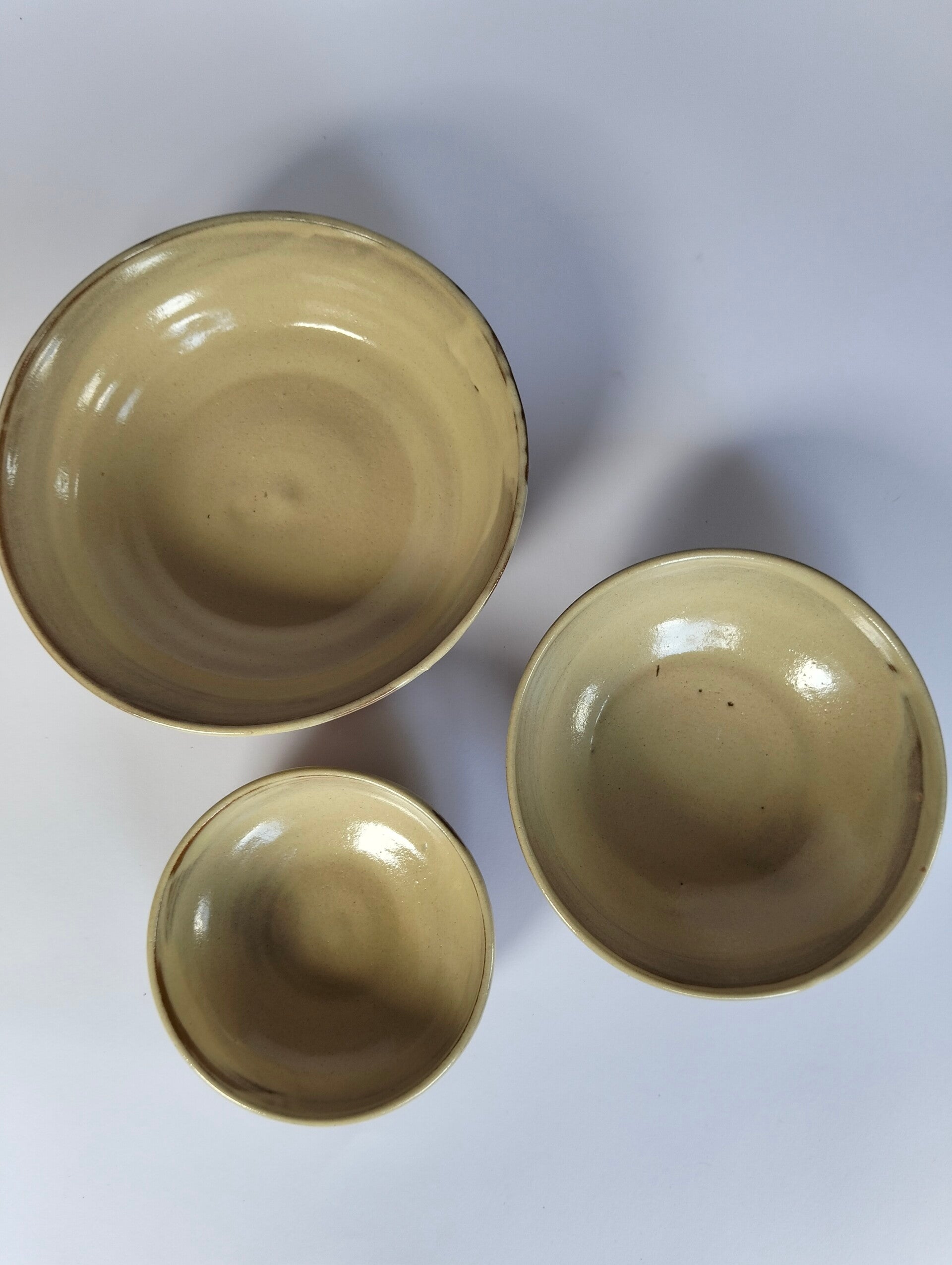 Set 3 kommen "Sandstone"