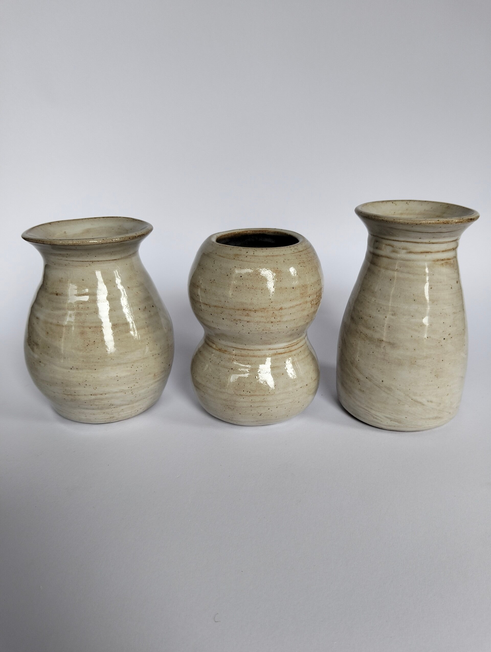 Set 3 vaasjes "Ivoor"