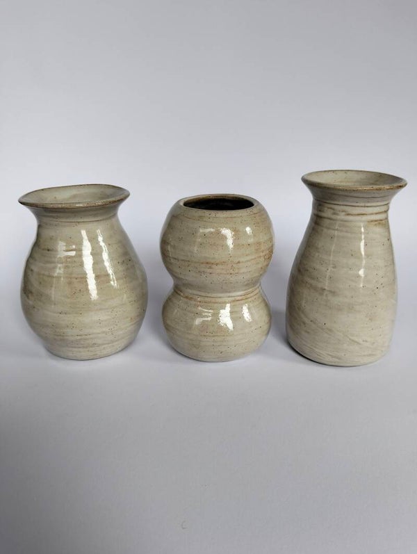 Set 3 vaasjes "Ivoor"