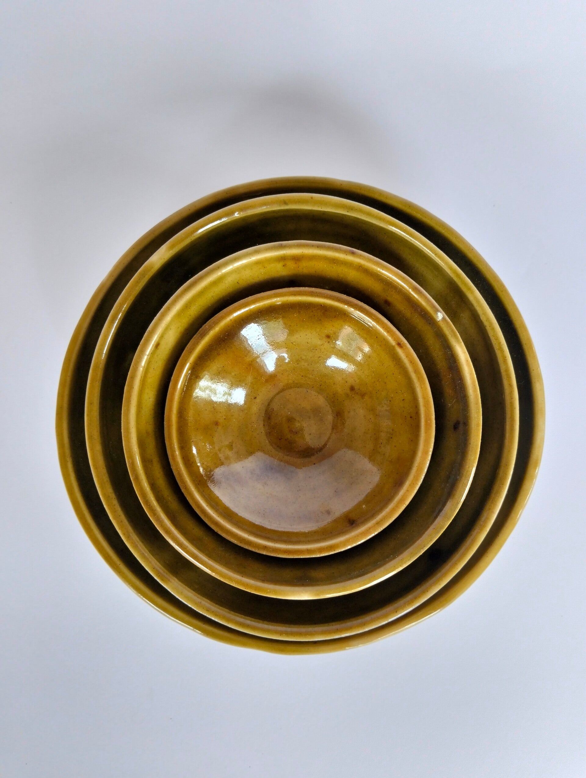 Set 4 kommen "Mustard"