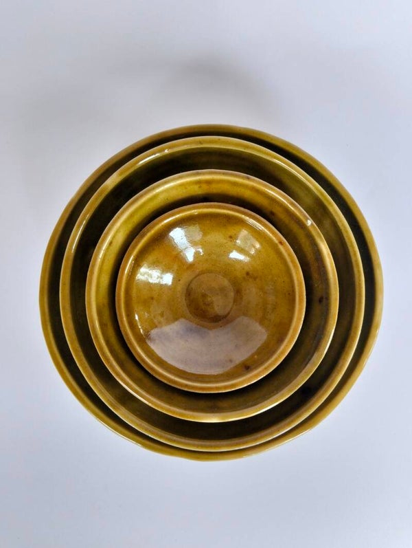 Set 4 kommen "Mustard"