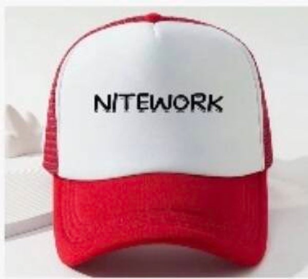 NITEWORK RED & WHITE CAP