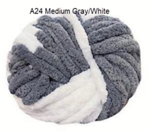 A24 Variegated Medium Gray/White