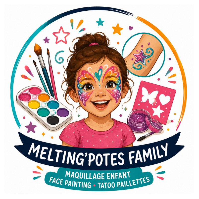 Maquillage enfants, tatoo paillettes - Nos différentes animations MELTING'POTES FAMILY - Epernay