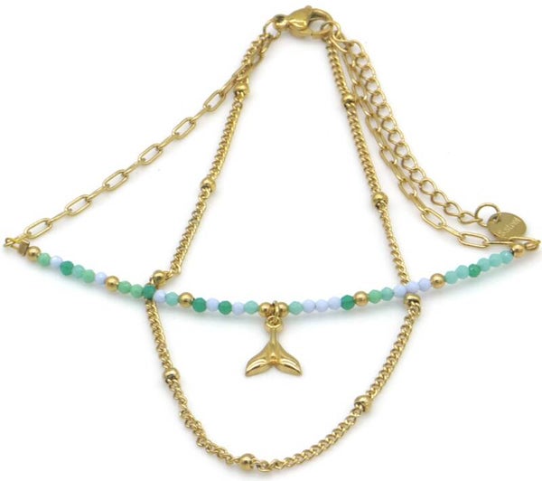 Stalen walvis Staart 16-21cm
