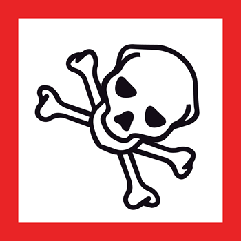 Pictogram GHS06 Giftige stoffen ruitvorm