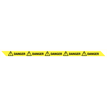 Danger! lint geel/zwart