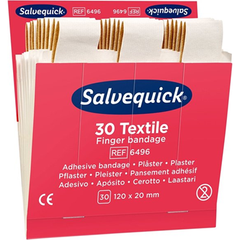 Salvequick navulling vingerpleister 6x30 stuks 120 x 20 mm