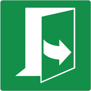 Deur recht naar binnen