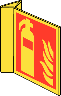 Brandblusser/vlam haaks fotolum PVC