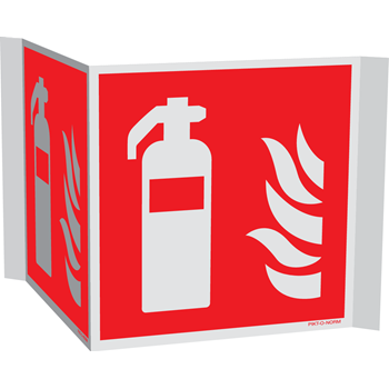 Brandblusser/vlam panoramisch PVC