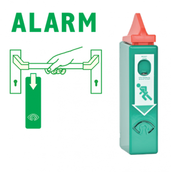 Exit Control met vooralarm voor antipaniekbalk