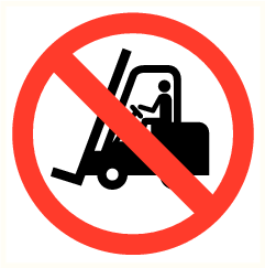 Mini picto Heftrucks verboden