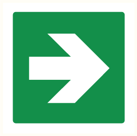 Mini picto Te volgen richting