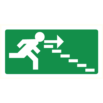 Nooduitgang trap rechts omlaag