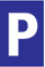 Mini picto Parkeerplaats 81x 10x15mm