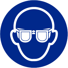 Mini picto oogbescherming verpl. vinyl 20 st 20x20mm