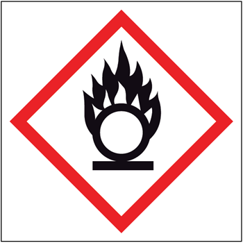 Oxiderende stoffen stickers GHS 03