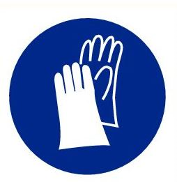 Mini picto Handschoenen verplicht 126x 10x10mm