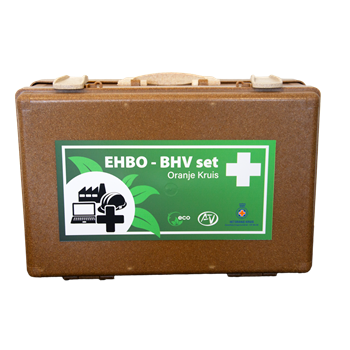 BHV verbandkoffer Oranje Kruis 2021 Eco Hout