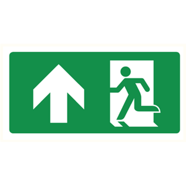 Nooduitgang omhoog (bord)